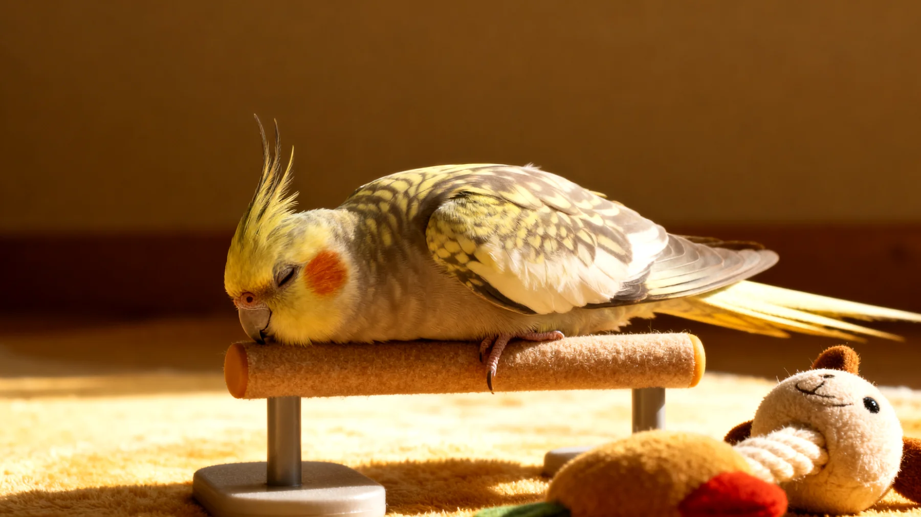 Nymphensittiche benötigen nach einer Kastration besondere Beschäftigungsmöglichkeiten und Spielideen, die ihre Genesung fördern, ohne die Wunde zu belasten oder übermäßige körperliche Aktivität zu verursachen"