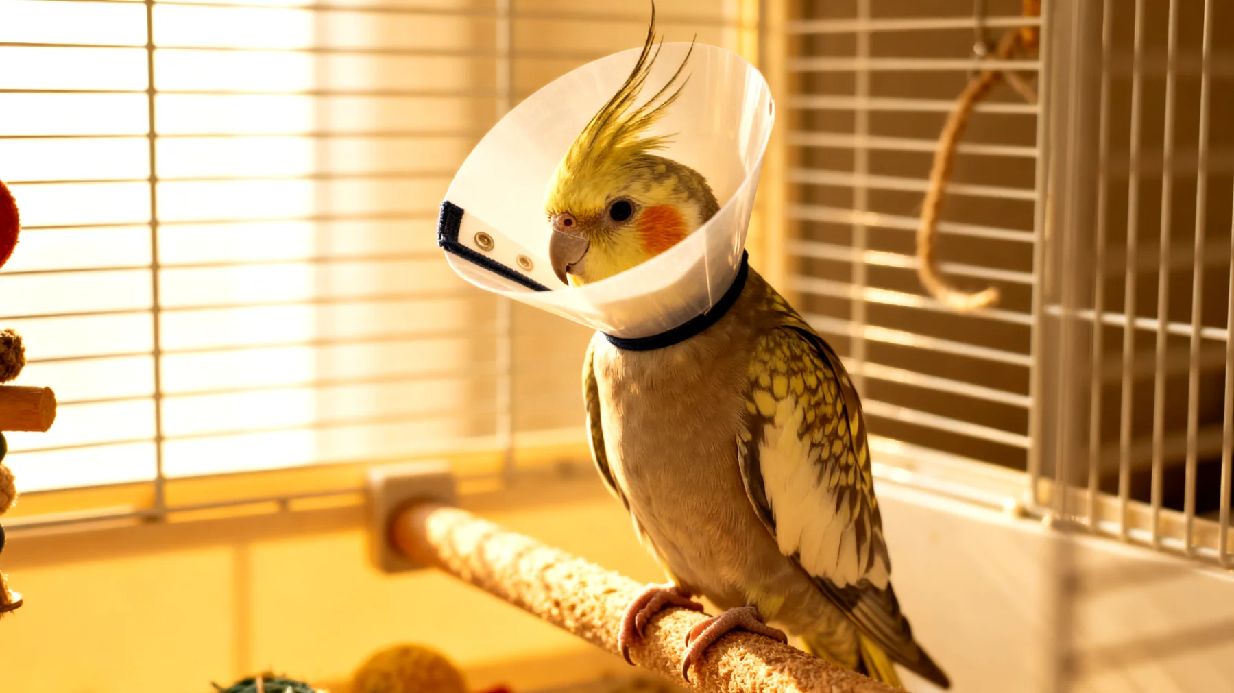 Nymphensittiche benötigen nach einer Kastration besondere Aufmerksamkeit und Beschäftigungsmöglichkeiten, da sie während der Erholungsphase eingeschränkt sind und gleichzeitig geistig stimuliert werden müssen, ohne ihre Wundheilung zu gefährden"